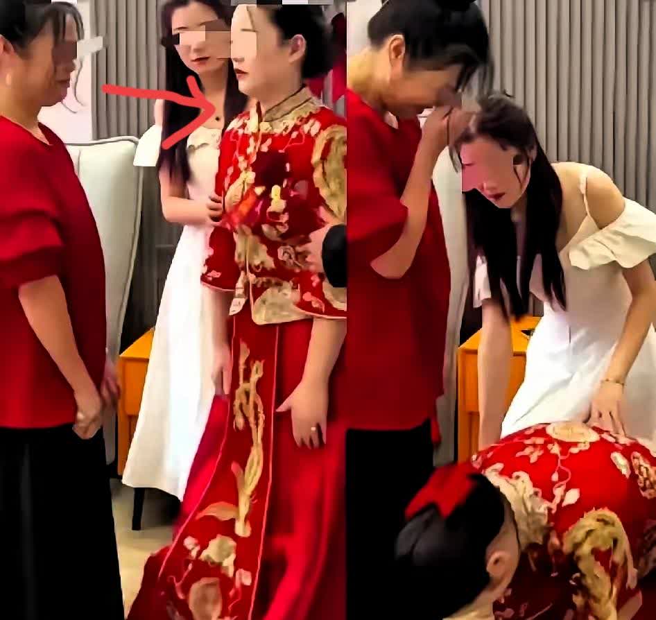 你能想象吗？婚礼现场，本该是幸福的起点，却成了亲情破碎的终点！河北一女子结婚，男