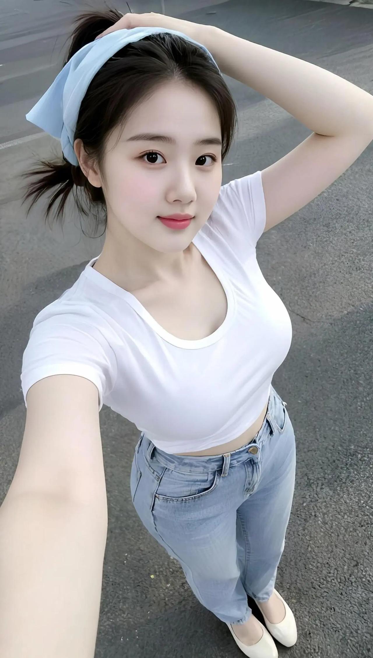 今天天气真好，出来散个步。