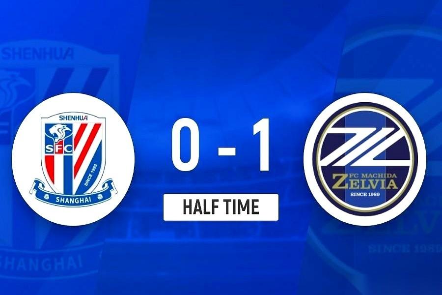 球传到禁区，直奔申花前锋的头顶！说时迟那时快，日本后卫中村帆高整个人跳了起来，不