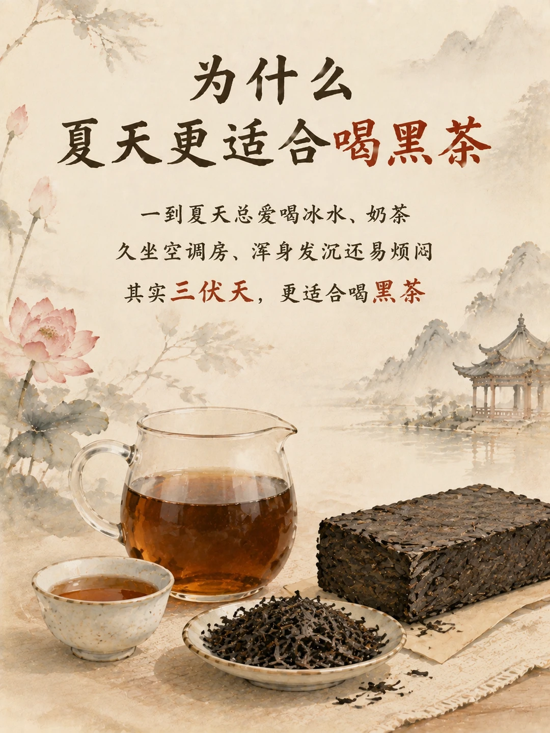为什么夏天更适合喝黑茶