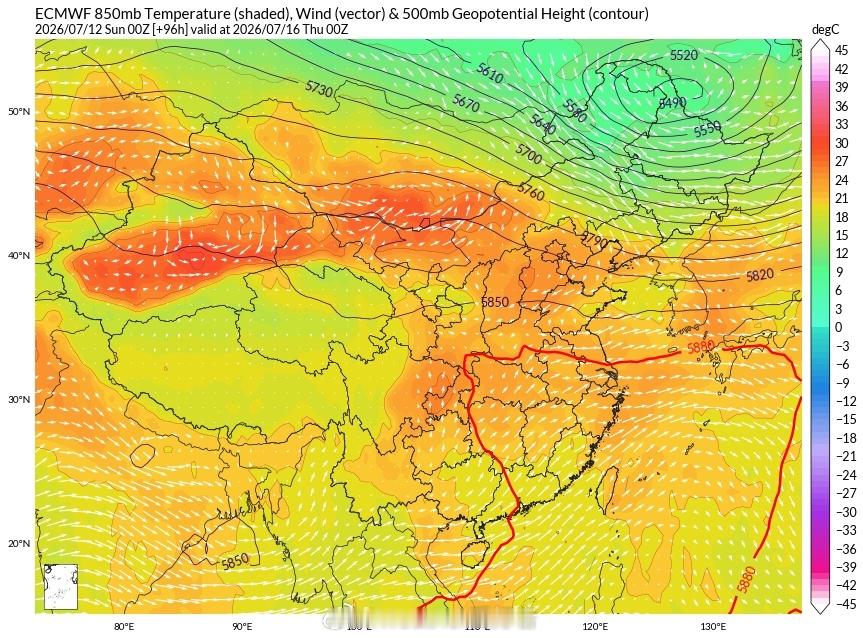 高温【台风巴威远离高温闷热来袭】未来随着台风巴威的逐渐远离，副热带高压又将加强