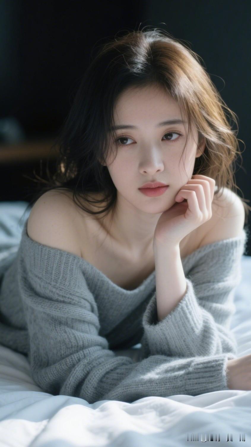 沉思美人卧，梦回古时情。女人最耐看的长相是什么样的慵懒午后，少女心事