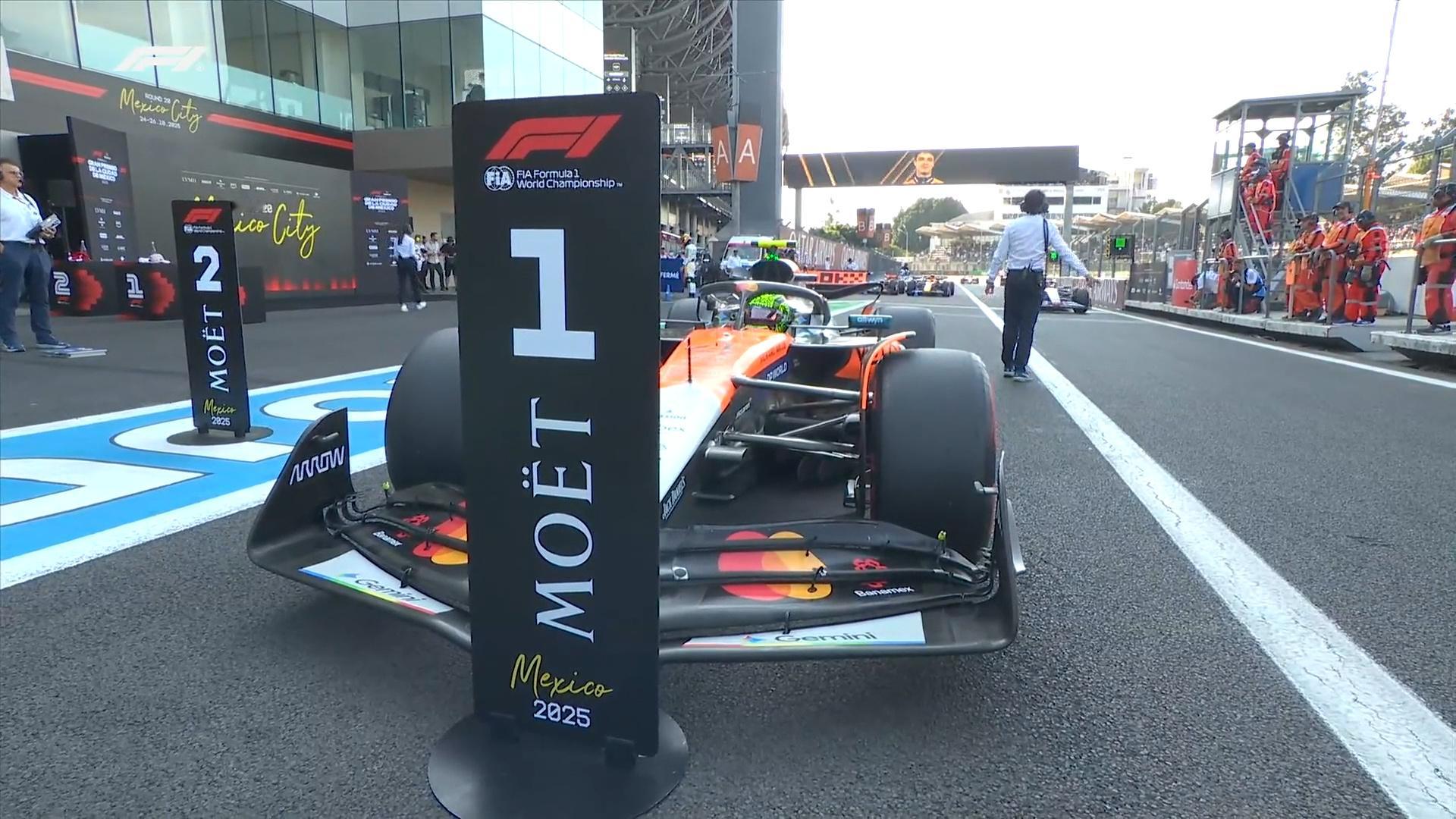 诺里斯取得墨西哥城大奖赛杆位！F12025F1墨西哥城大奖赛​​​