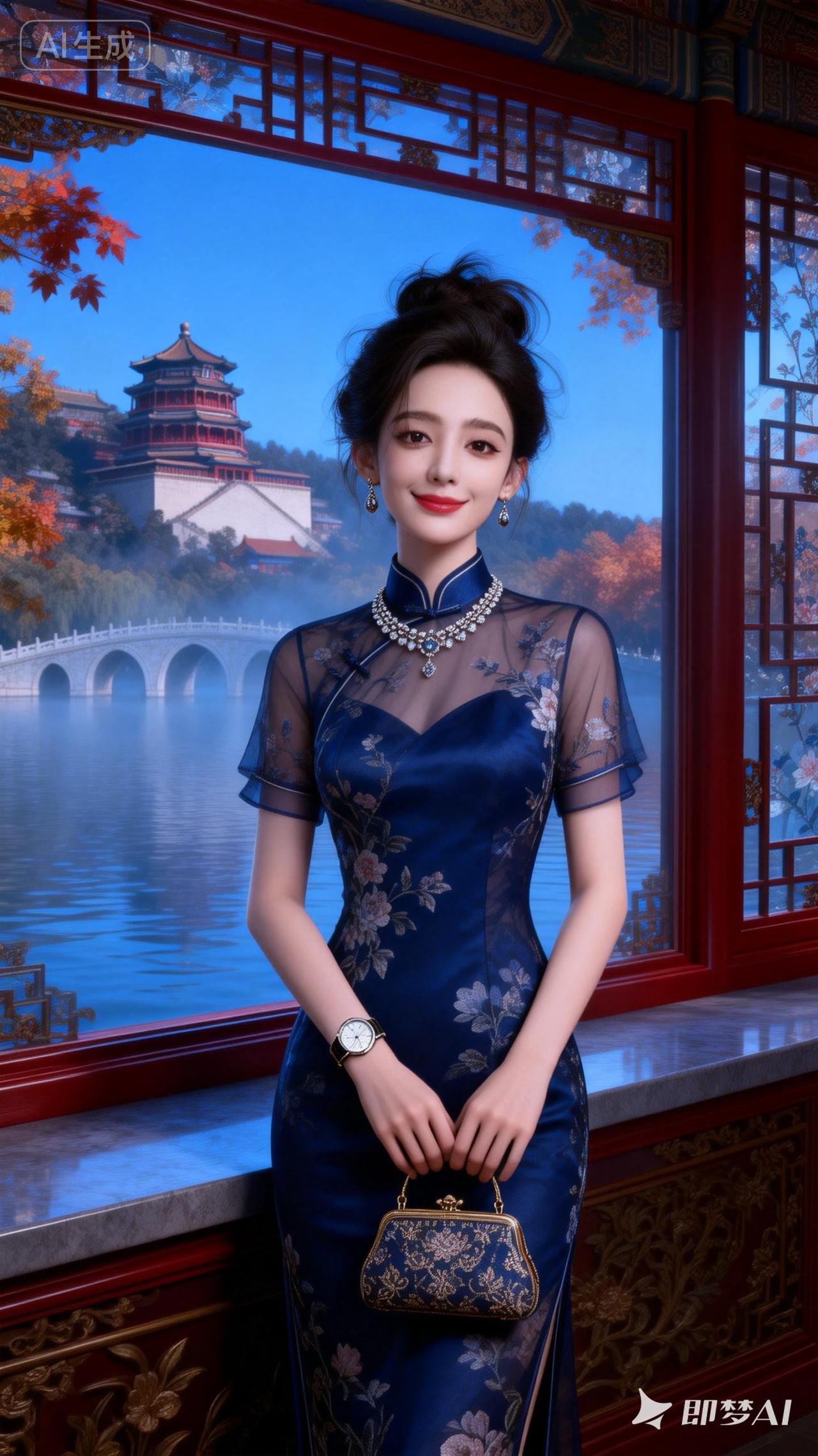 优雅旗袍秀，梦回古代宫廷风