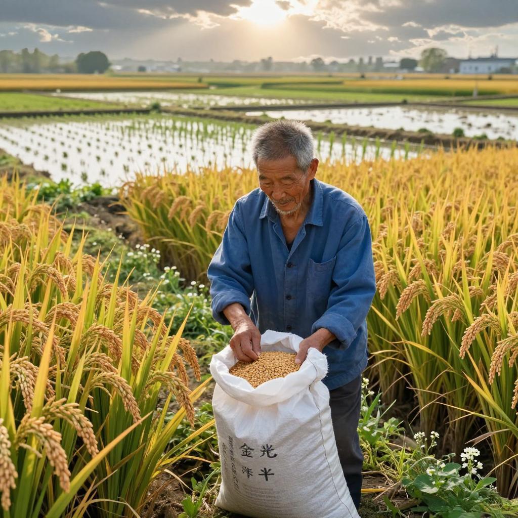 亩入超万！这种“金米”凭啥成春耕顶流？春雨润过的田埂上，老李攥着半袋金澄澄的