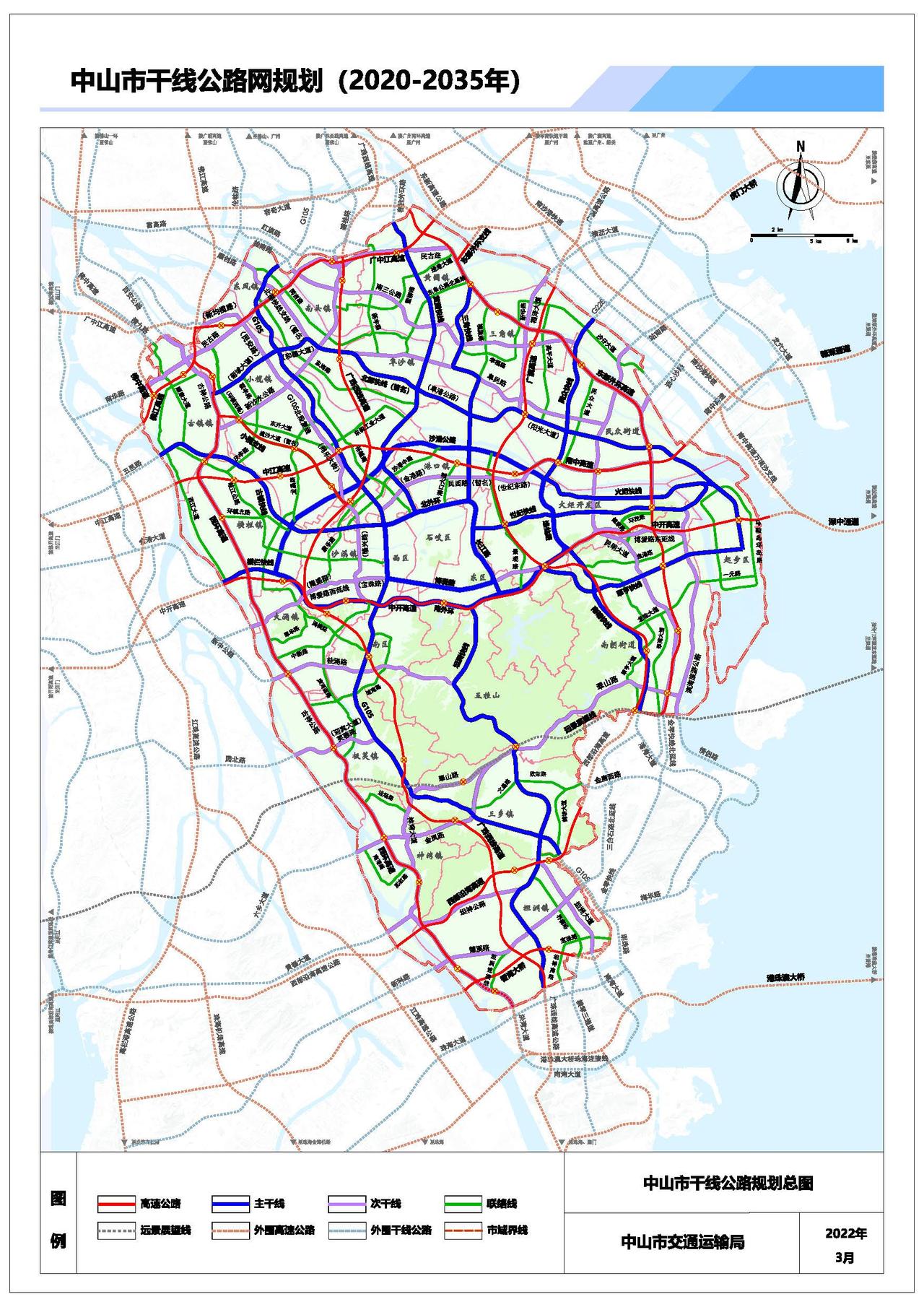 中山市交通干线公路网真的太壮观了！成功模式引得不少周边城市学习！中山市在十多