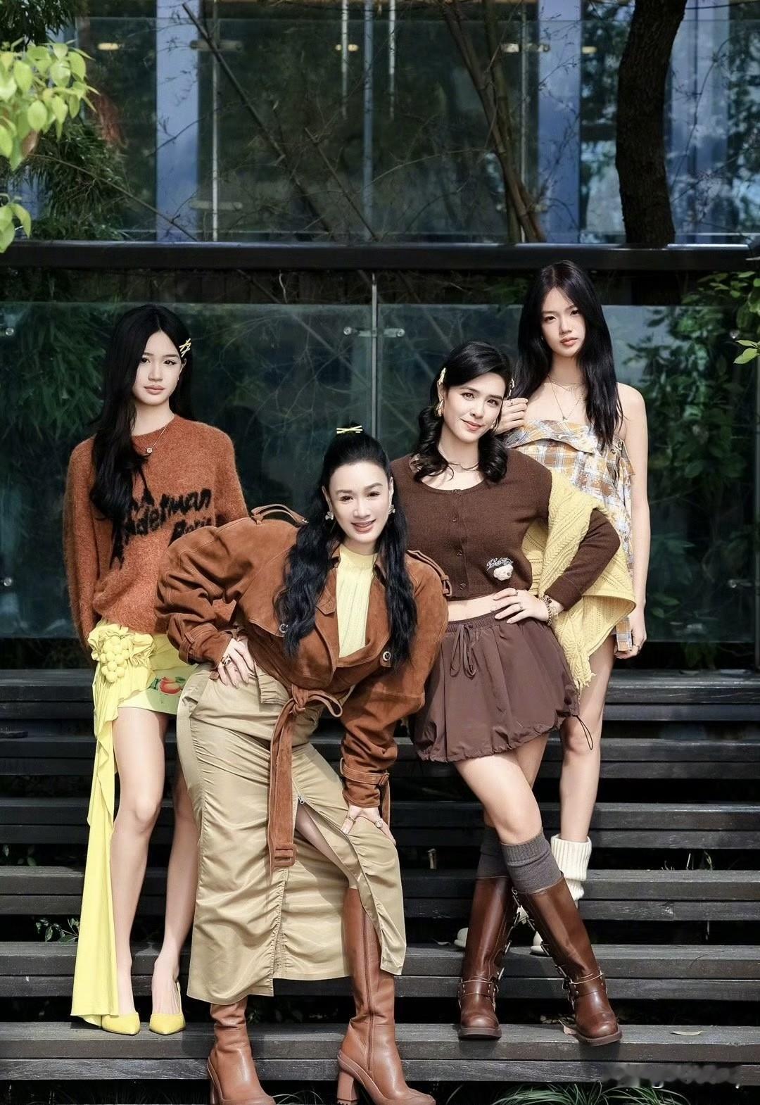 钟丽缇的第二任丈夫严铮颜值并不出众，但两个女儿长得都很漂亮，终究是钟丽缇的高颜值