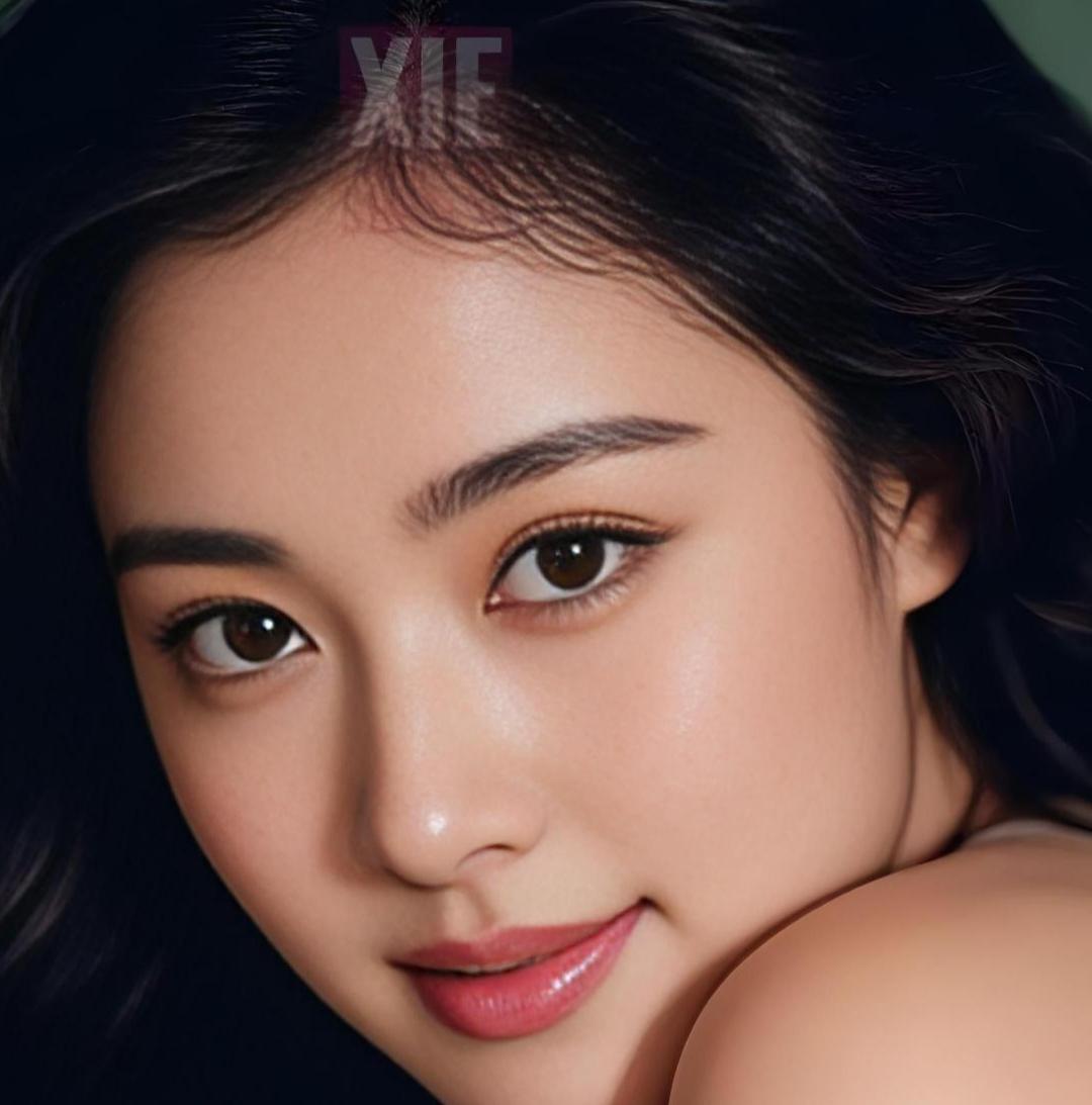 温柔甜美的少女，微笑如阳光般温暖。