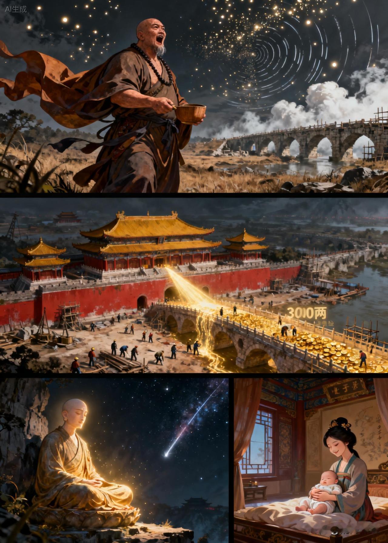 唐朝传奇故事唐朝时，某乡间有一个游方僧人，自称“大瓢和尚”。为什么叫一个这么别