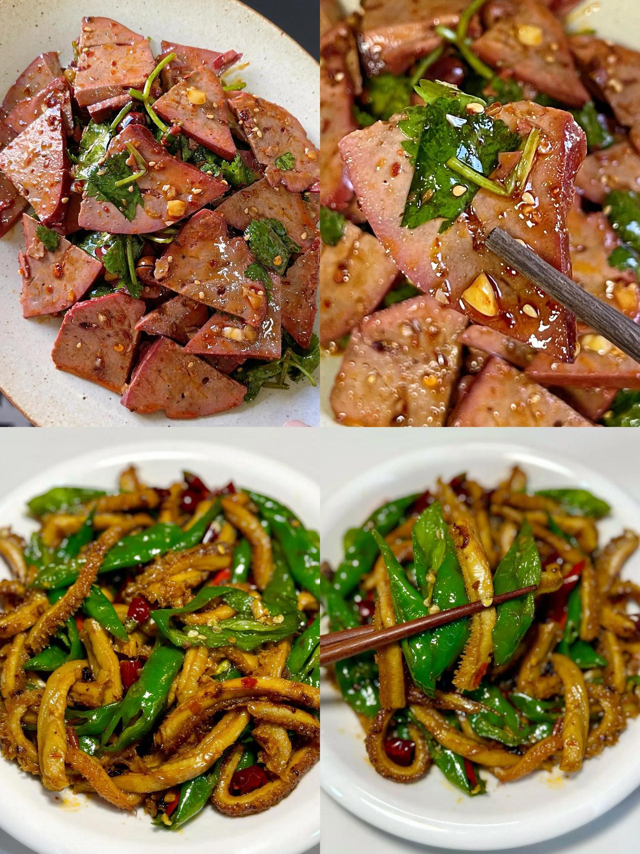 凉拌猪肝秒变真香现场！关键在泡出血水去腥味，切片后淋点香油和葱花绝了～配啤酒当夜