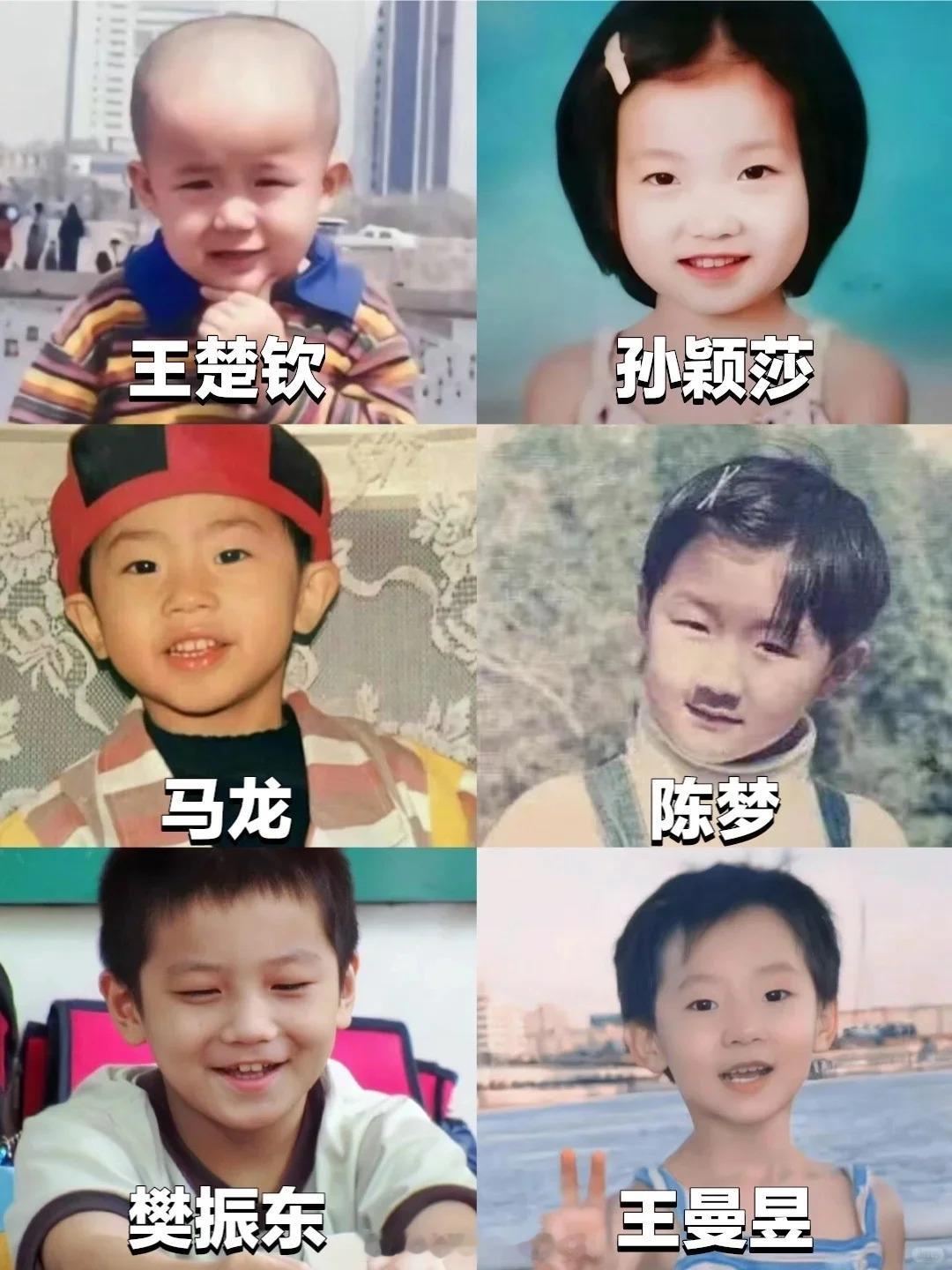 孙颖莎全红婵们等比例长大国乒队员们儿童时期照片和成年期照片对比，简直一模一样[