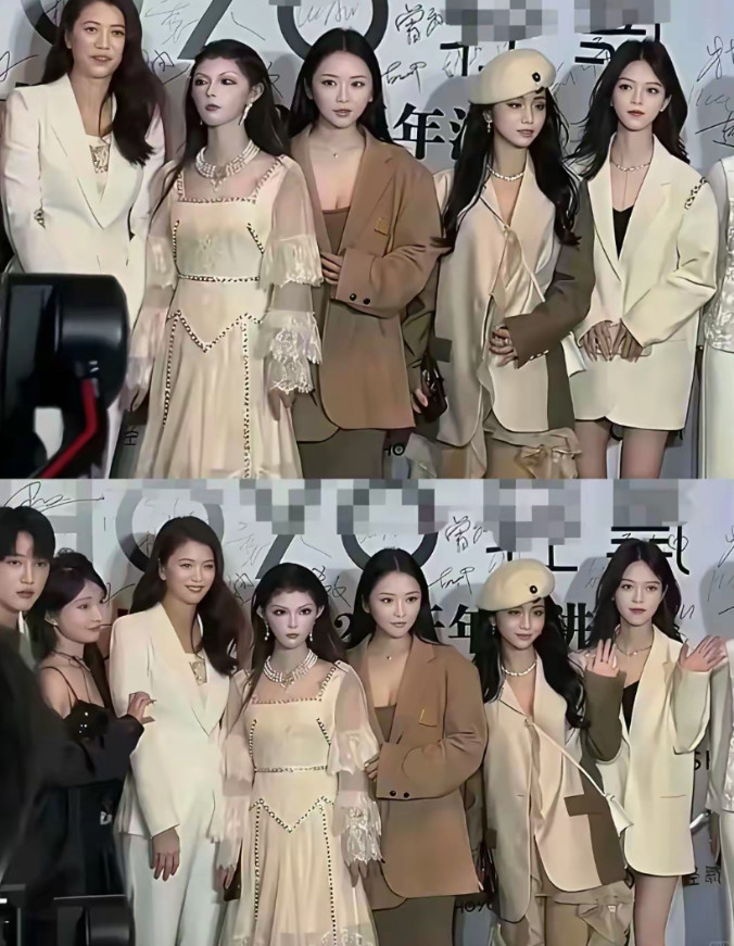 明星合照里混进了个妖怪吗？