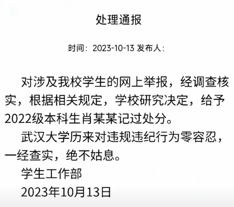 作为普通人，我确实无法理解武汉大学的做法！面对滔天民意，你应该积极回应，甚至也