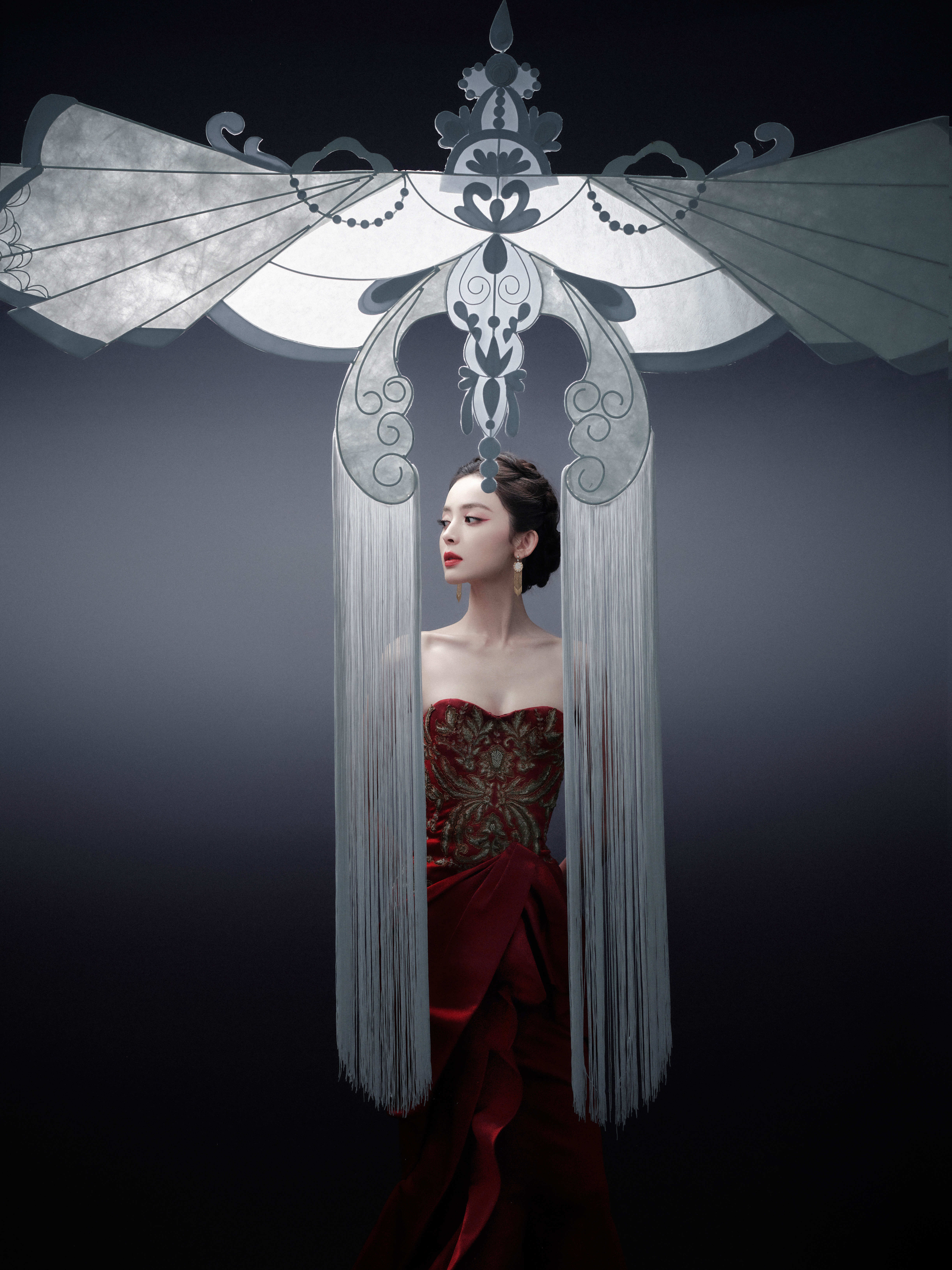 古力娜扎，红唇抹胸，梦之美人​​​