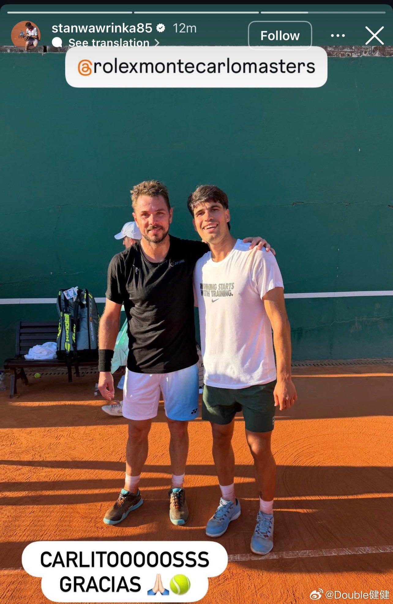 瓦林卡透露了更多关于他生涯末期的想法：“我希望有机会参加法网…我的最后一项赛事是