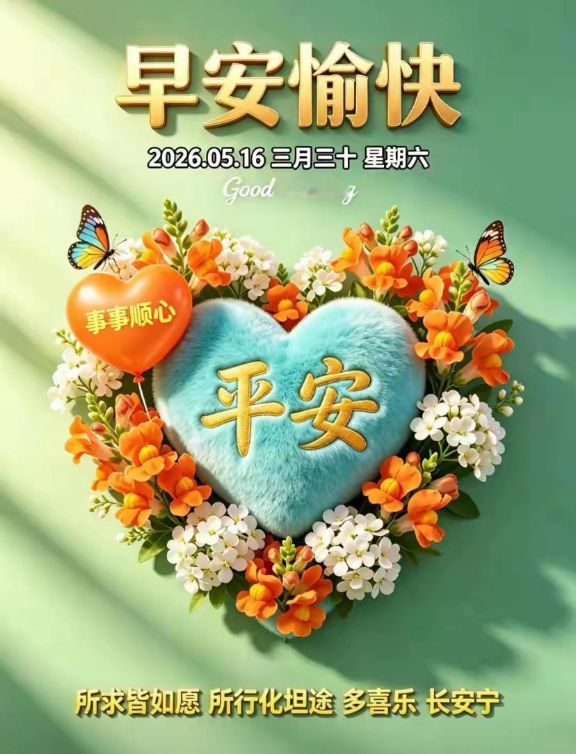 🌺☘️5./16.晨露润心怀.清风携福釆🌺🌿人海漫漫，相逢是缘；此生缘