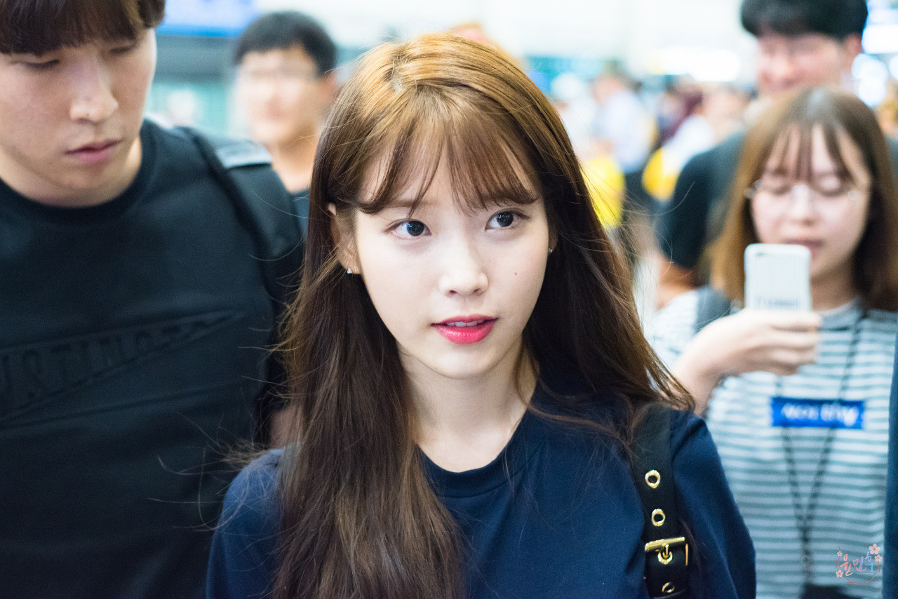 IU❤️IU韩国第一女solo2016年时光机🐥160828IU仁川机
