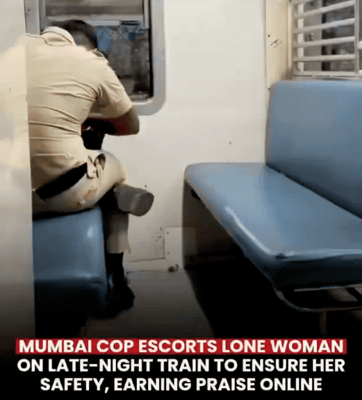这是作秀还是无奈？印度警察一对一保护妇女出行，真能解决性侵问题么……近日一段视频