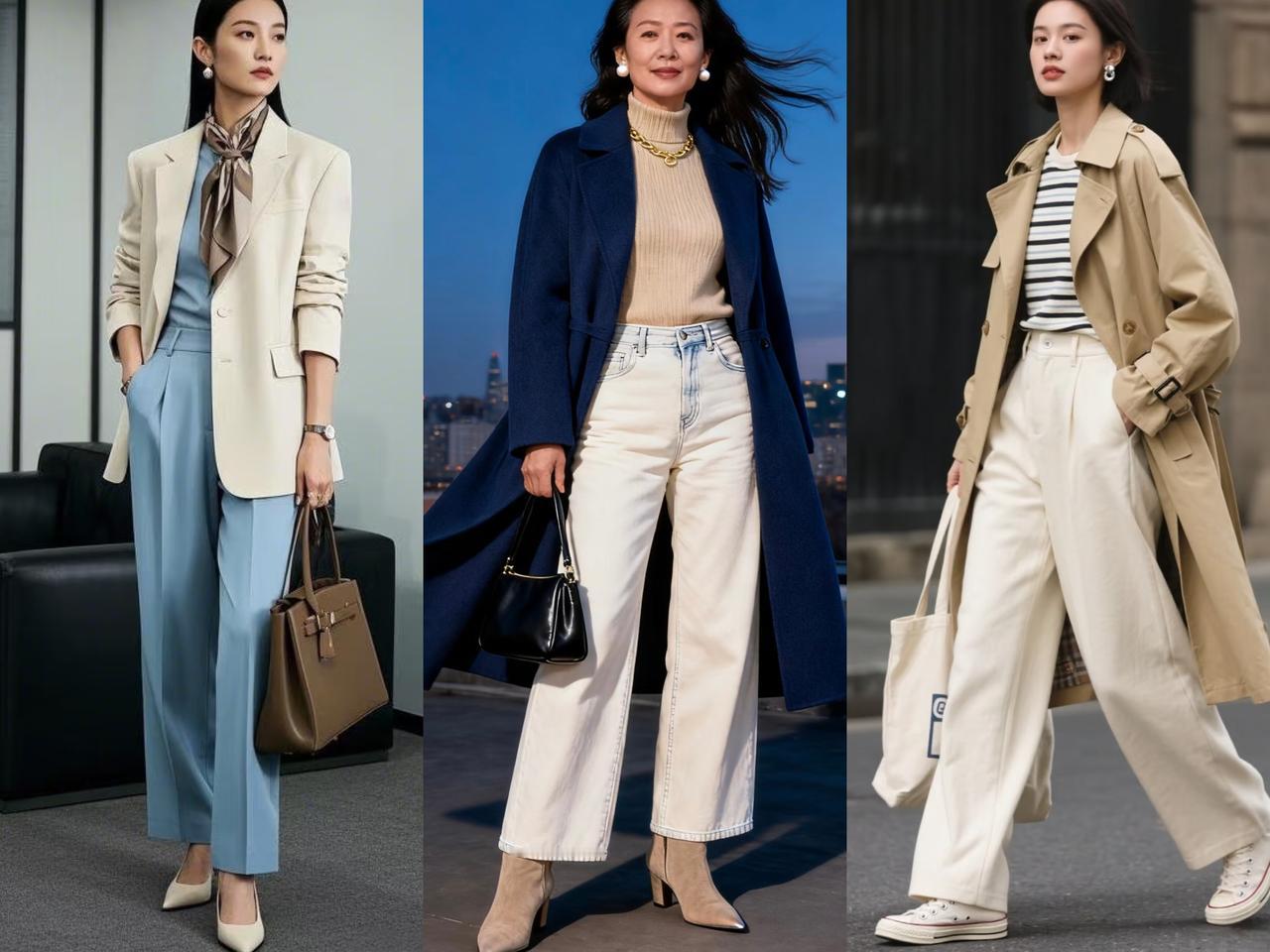 中老年女性，大多数人都有身材发福痕迹，有的人腰腹有赘肉，有的人胯宽腿粗，有的人圆