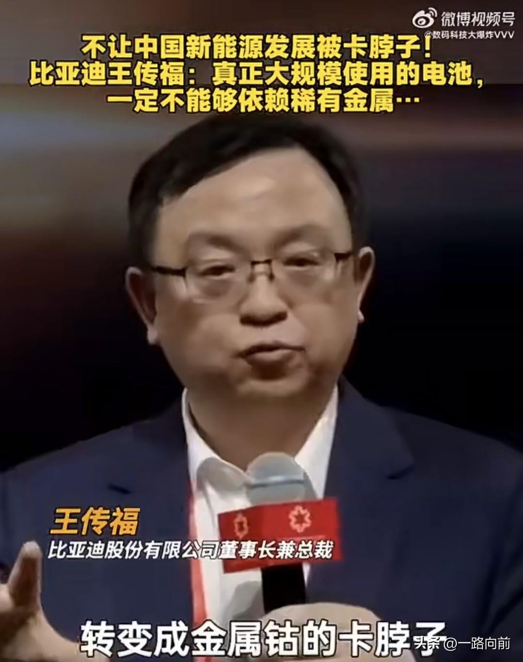 王传福：真正大规模使用的电池，一定不能够依赖稀有金属，为啥会这么说？咱们先看一