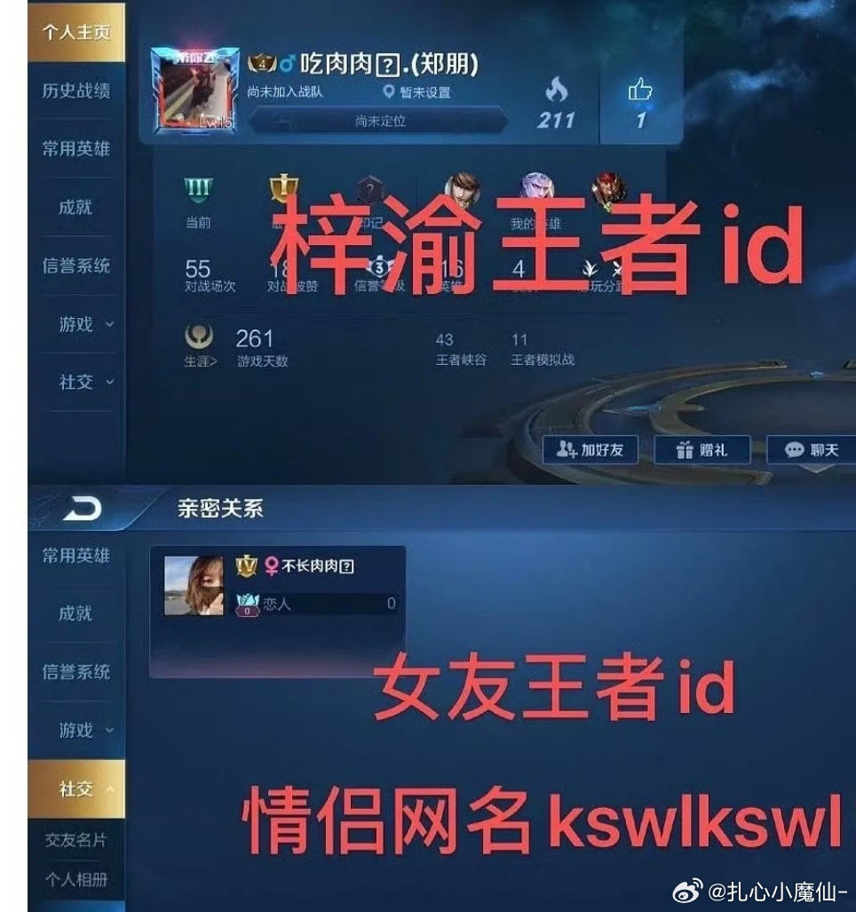 这不是死党标志吗？敢骗我们王者大玩家😡梓渝女朋友​​​