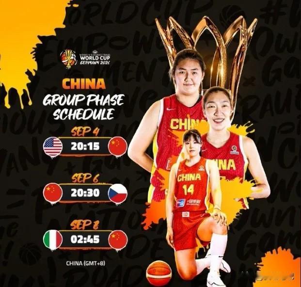 FIBA国际篮联正式公布2026年女篮世界杯赛程：19日中国女篮已经抵达意大