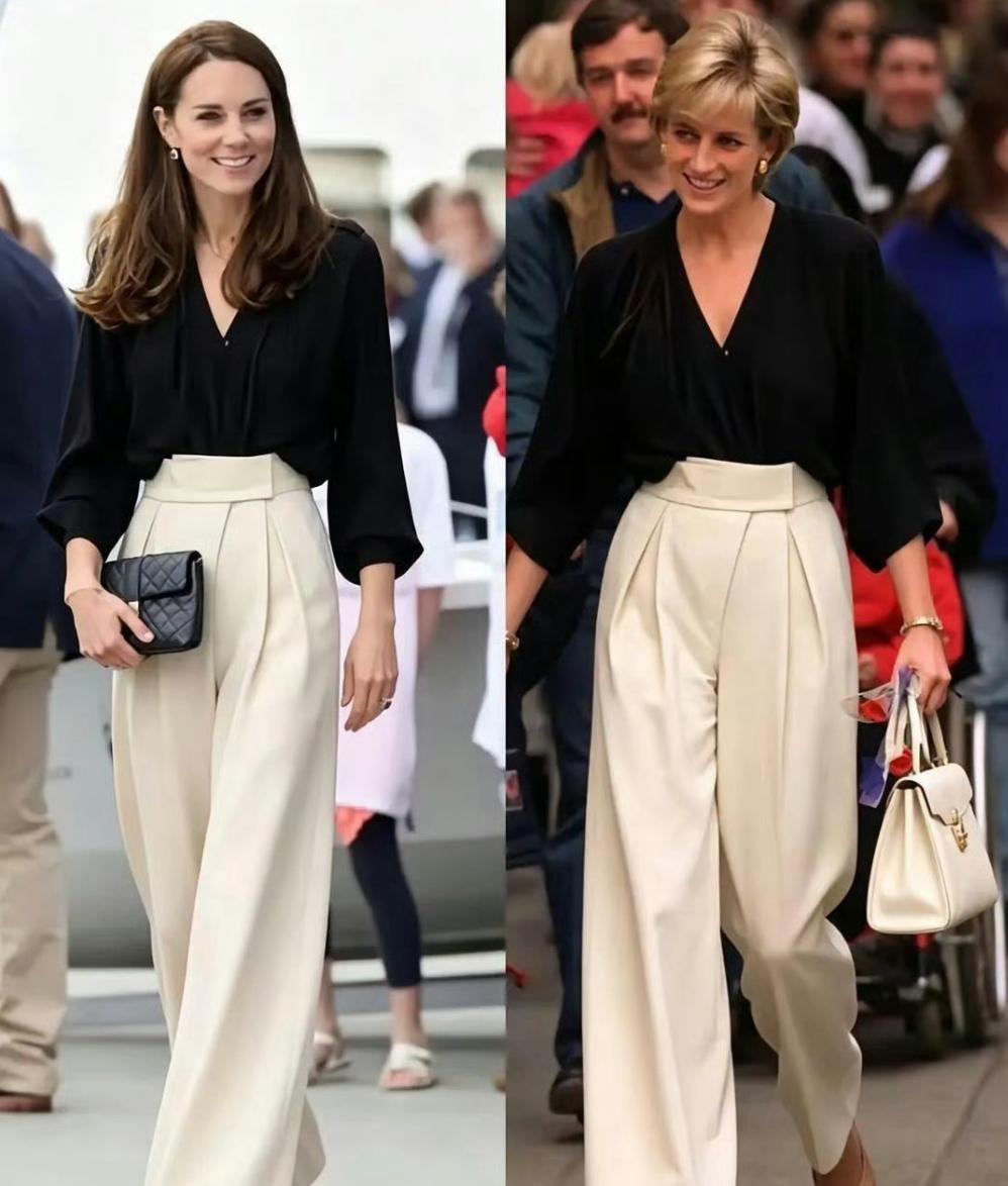 戴安娜和凯特！相隔30年，婆媳俩穿的是同一套衣服所以，英国皇室是穷的不买新衣服