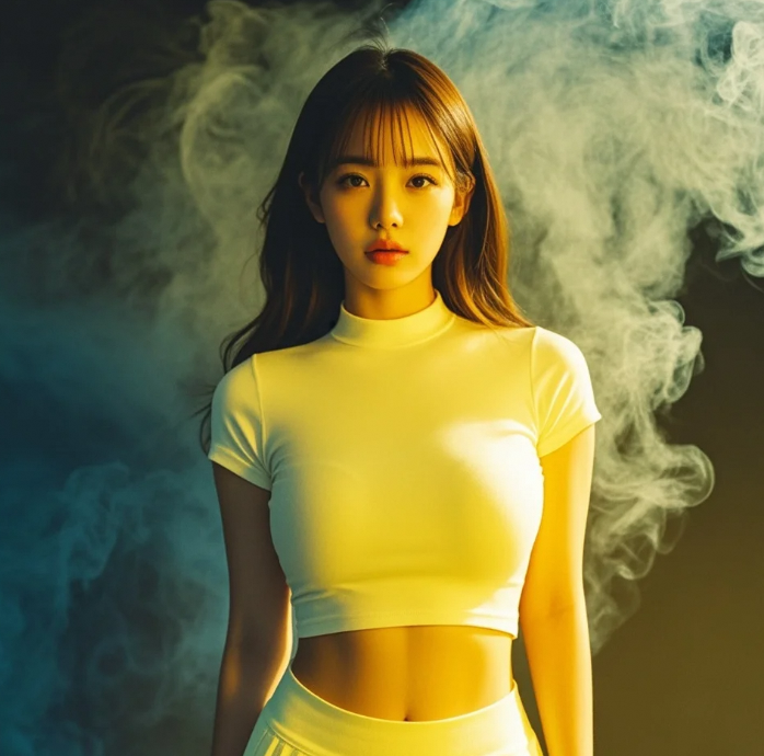 光影斑驳中的女神这曲线是精心雕刻的吧