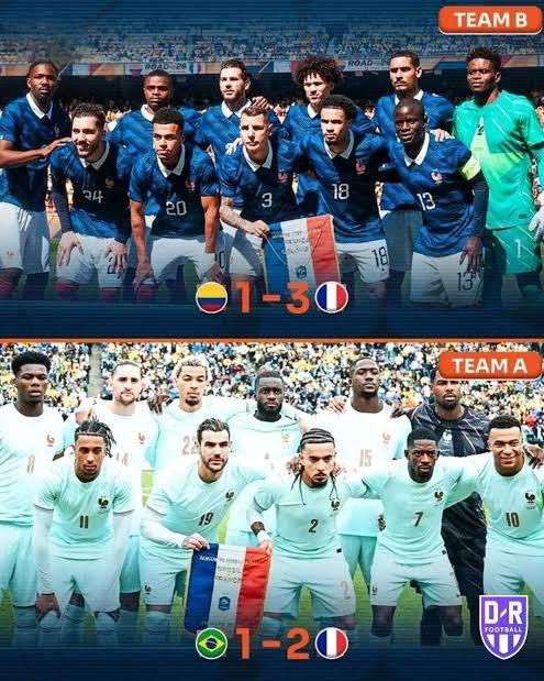 法国国家队在接连战胜哥伦比亚和巴西后，其表现令西班牙媒体大为震惊：🗞️《