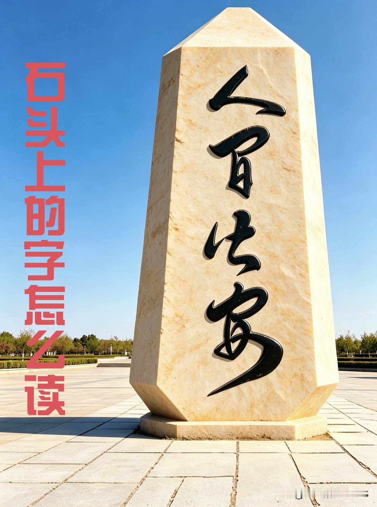 这块石碑上写了什么？多数人仅认出两个字，能全部读对的少之又少。路过广场时看到这
