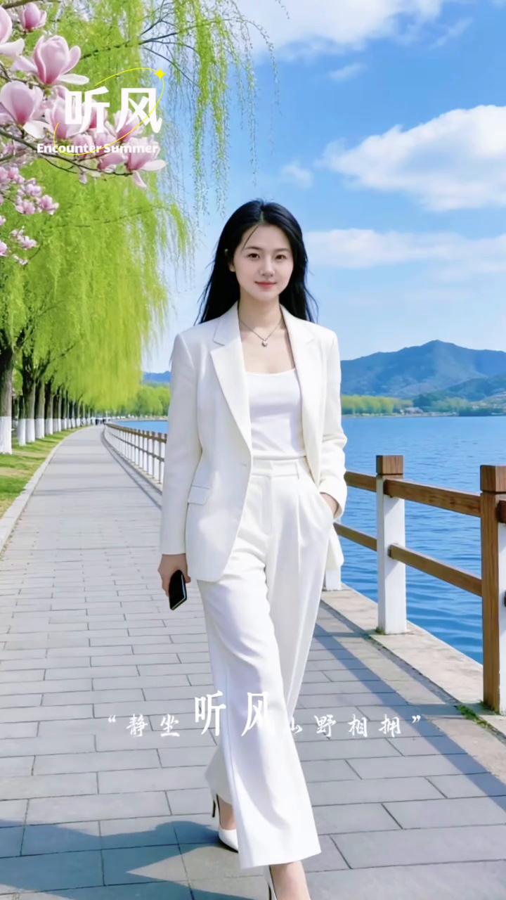 听风。转坐听风呼相翘，山野相拥。人间锁事皆可放空，清风缓缓山肾水阳。只与心事千