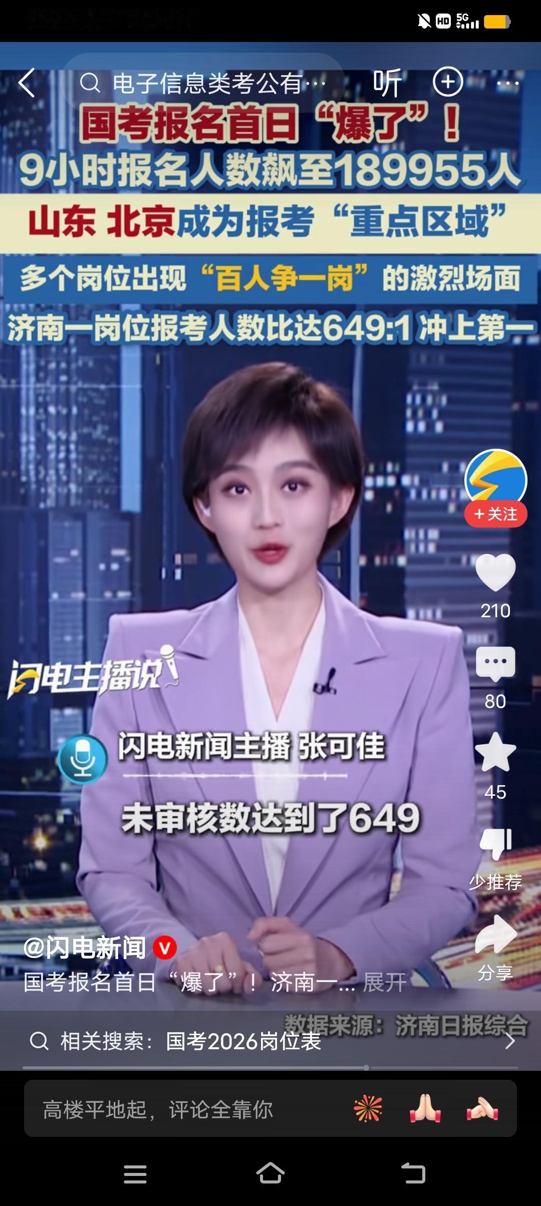 考公再热，你也干不过山东，山东人考公，那是基因里带着的。26年国考首日，最热的岗
