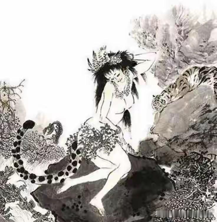 《山海经》里写得很清楚，西王母住在昆仑山附近的一个山洞里。不是宫殿，不是瑶池