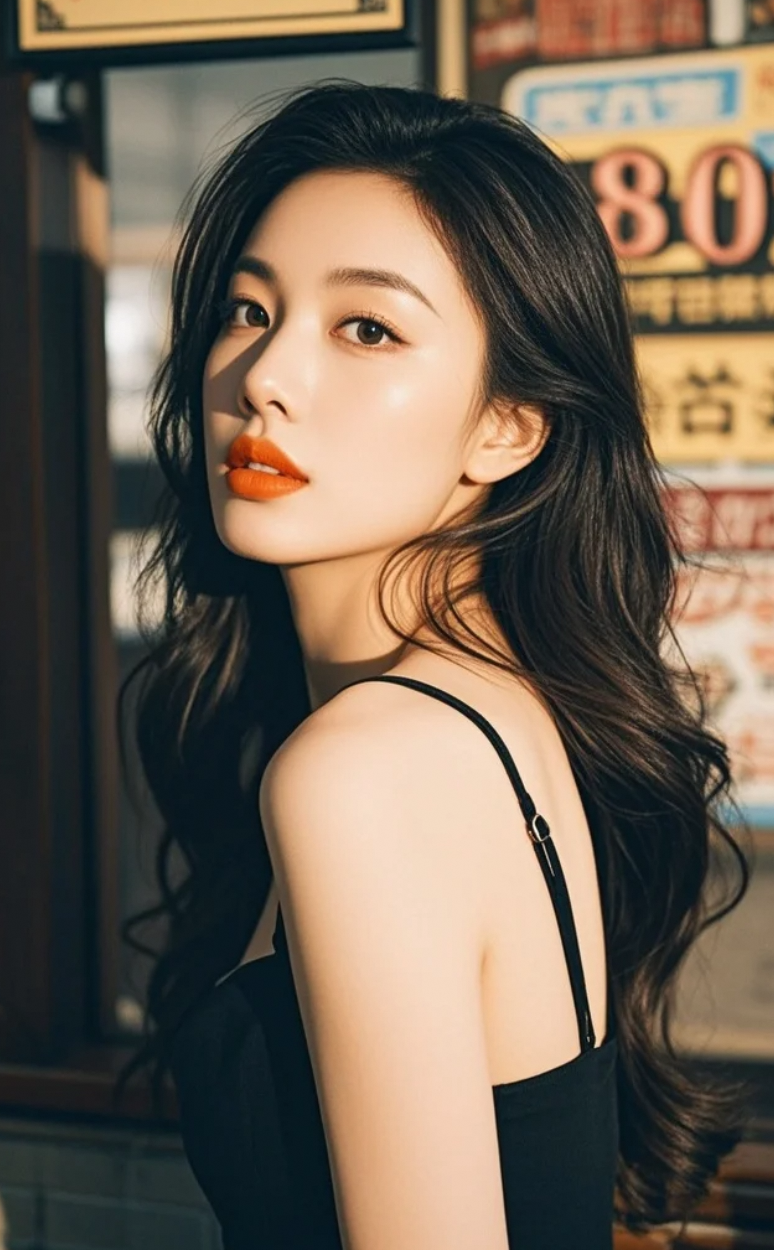 光影之间，她美得刚刚好