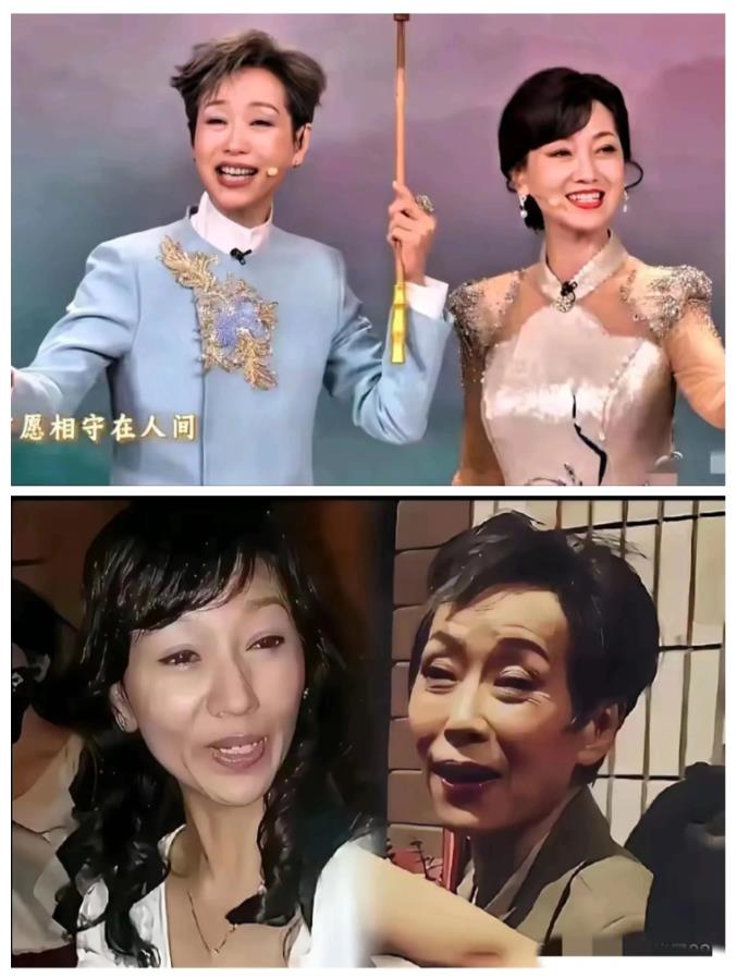 赵雅芝叶童，妆前与妆后，当年，两位美女再现了一段美丽的神话，如今，又联袂续