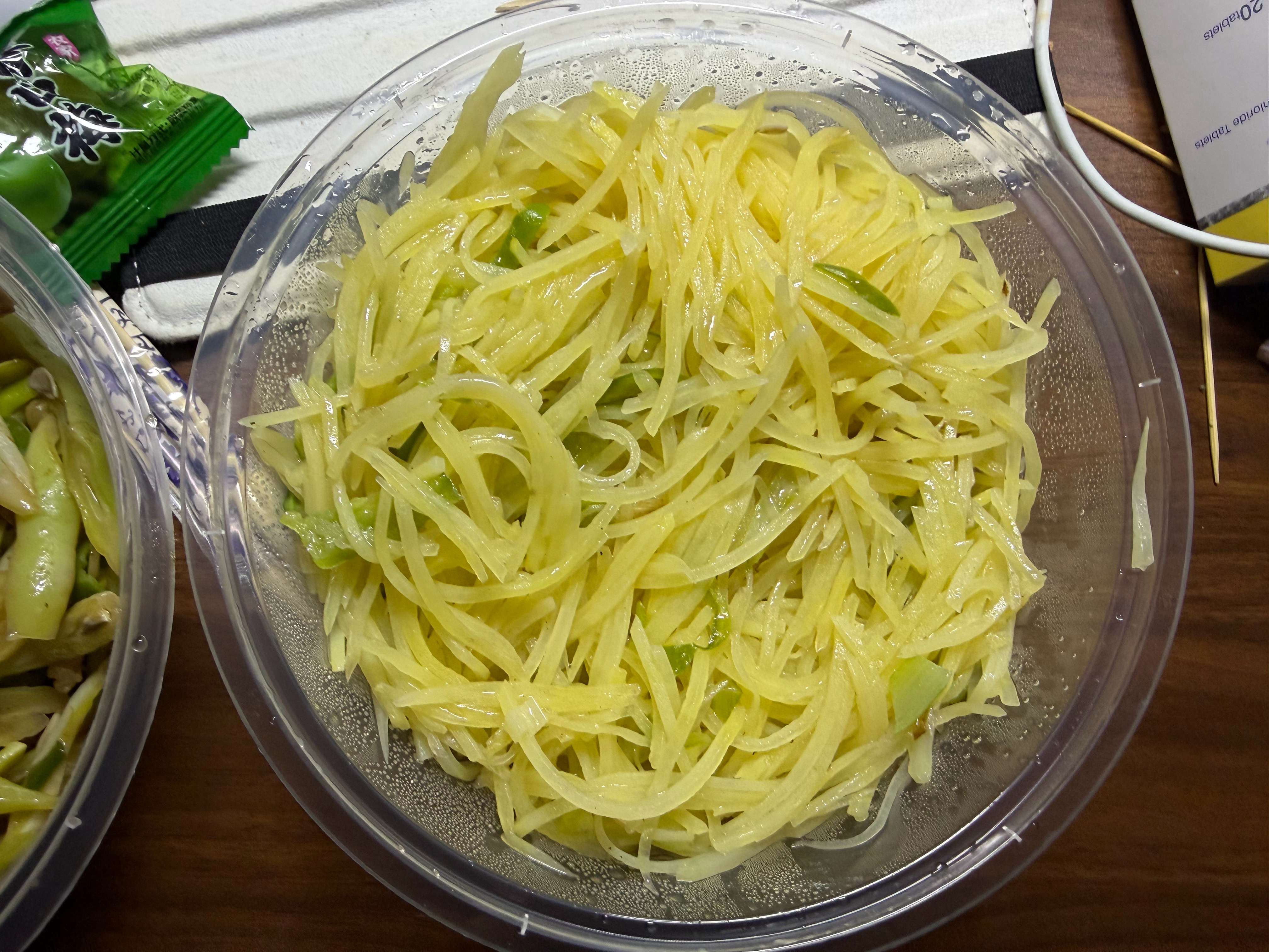 点到了厨师最好状态的土豆丝但是忘点主食了