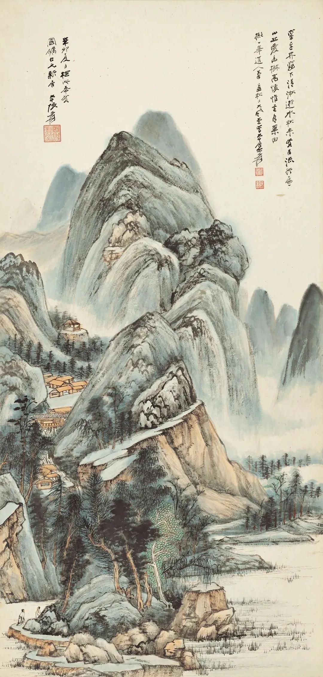 画山水，可以提高人之思想，培养人之情操。山水佳作，辄令人无限向往，油然有一种潇洒