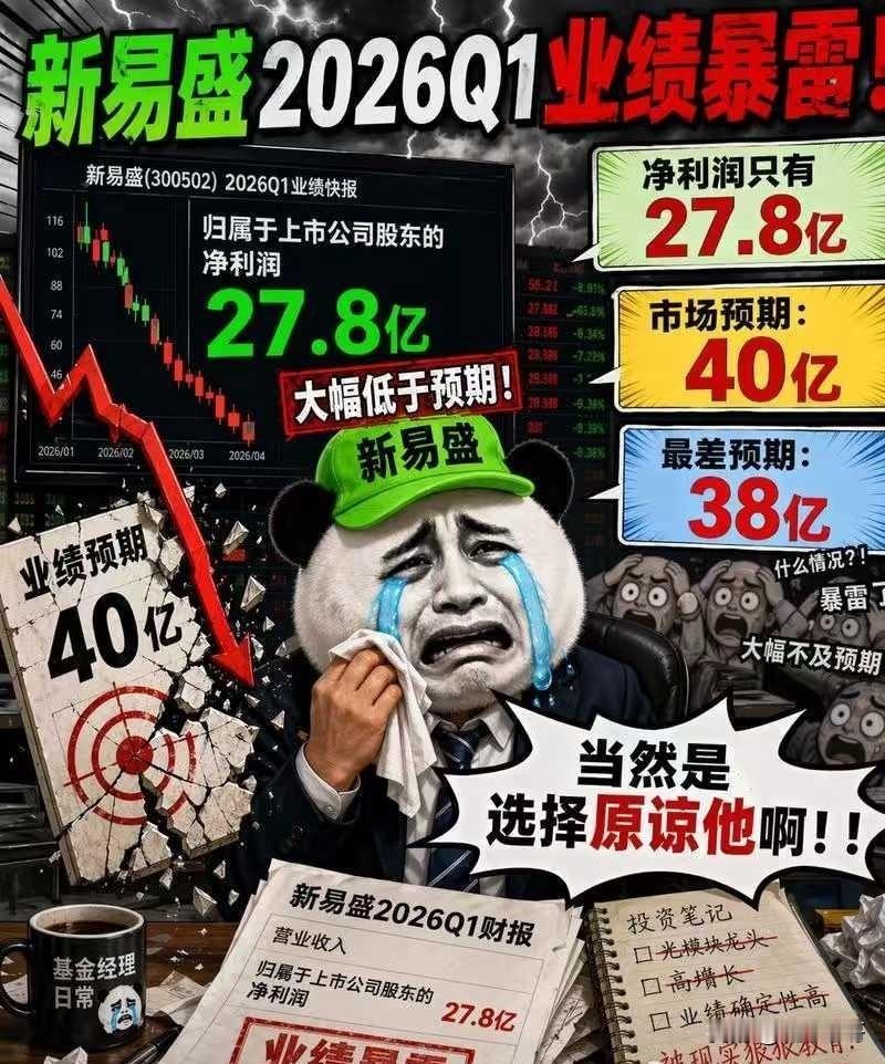 宝丰能源——2026年Q1净利润36亿市值2100亿德明利——2026年Q1净