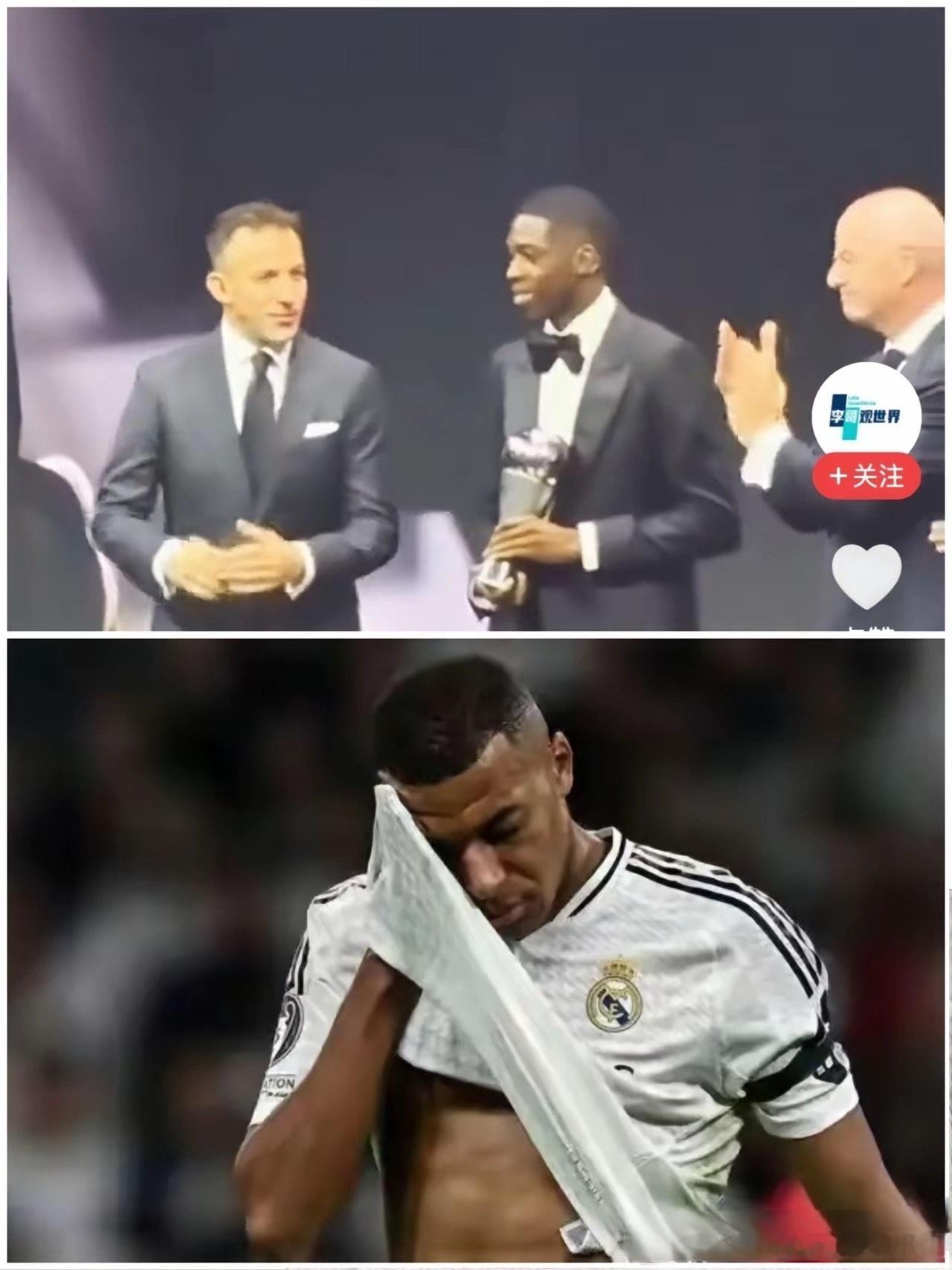 不得不说，同样是法国人，登贝莱命真好！姆巴佩是真的背！姆巴佩职业生涯今年第八次获