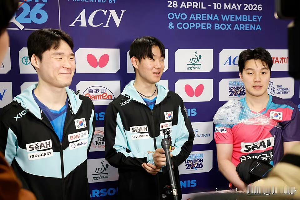 🏓伦敦世乒赛•韩国男队在接受韩国媒体采访时，重点谈了八强再战中国队。一起看看他