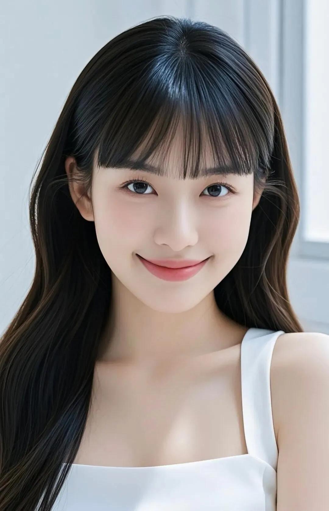 甜美少女，微笑动人，清新自然，元气满满！🌸💖