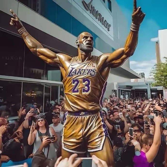 勒布朗·詹姆斯的铜像终于要来了？近日，克利夫兰市议会以9-2票数通过了“23-O