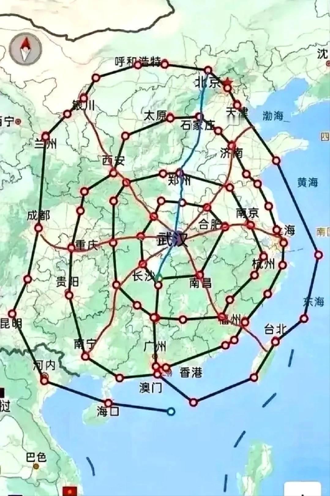 武汉居中国天元之位，水陆空高度发达，长江之气魄不是珠江黄浦江嘉陵江可以比的，这样