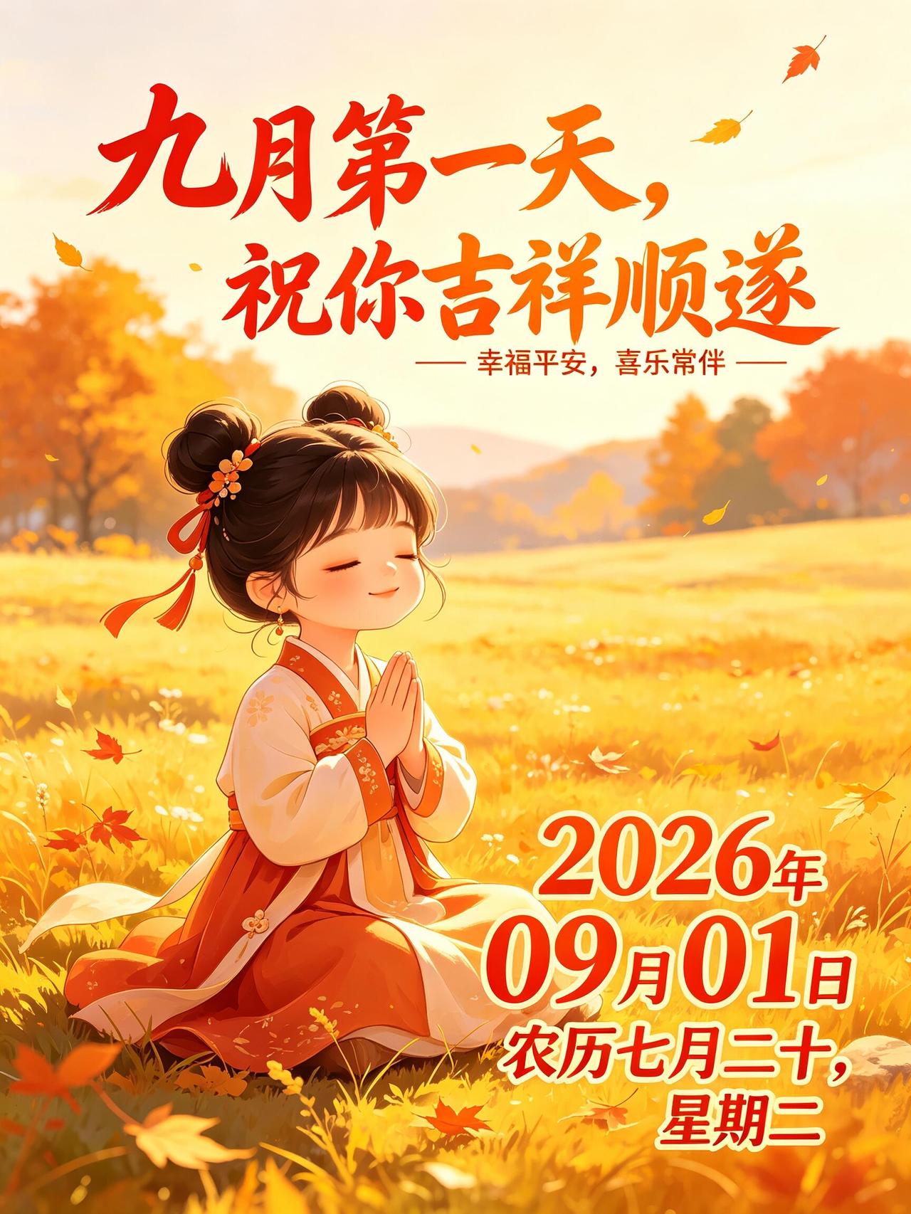 ✨你好九月，清晨道一声早安🌷。秋意渐浓，时光流转，又是一个全新的开始。放下心中