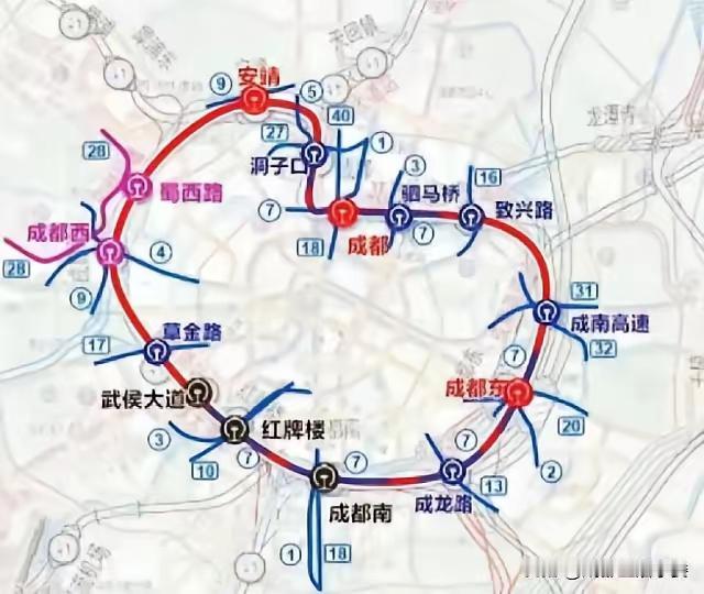 成都市环轨道交通要开工建设啦，总工期30个月，预计2028年4月底完工。这消息一