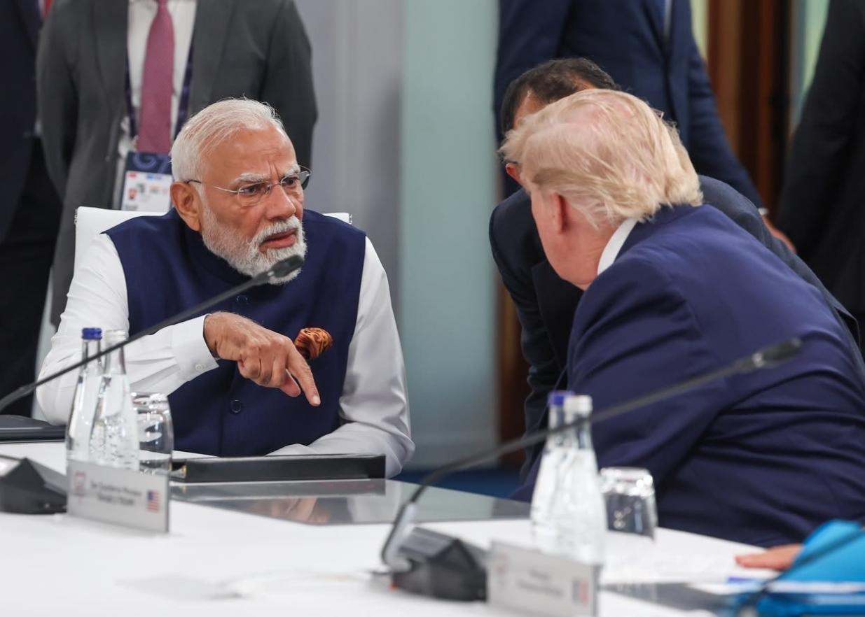 G7峰会现场，各国领导人齐聚一堂，本是秀"兄弟情"的场合，却藏着不少暗流。印度总