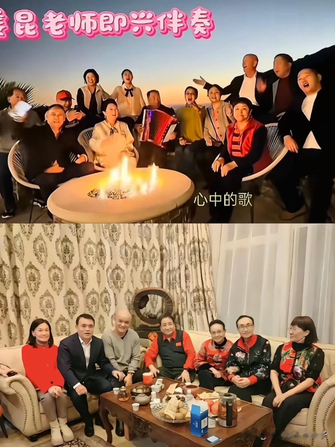 这应该是2025年最讽刺的一幕了吧！圣诞节，姜昆等一群老艺术家坐在加尼福尼亚