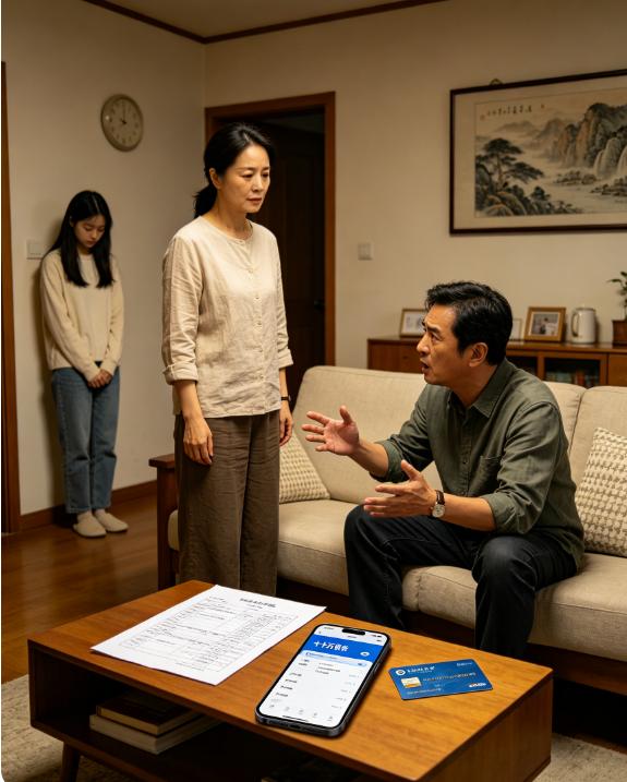 小姑子第4次欠下17万信用卡债，刚下班的老公让我还，说不还他就跟我离婚，