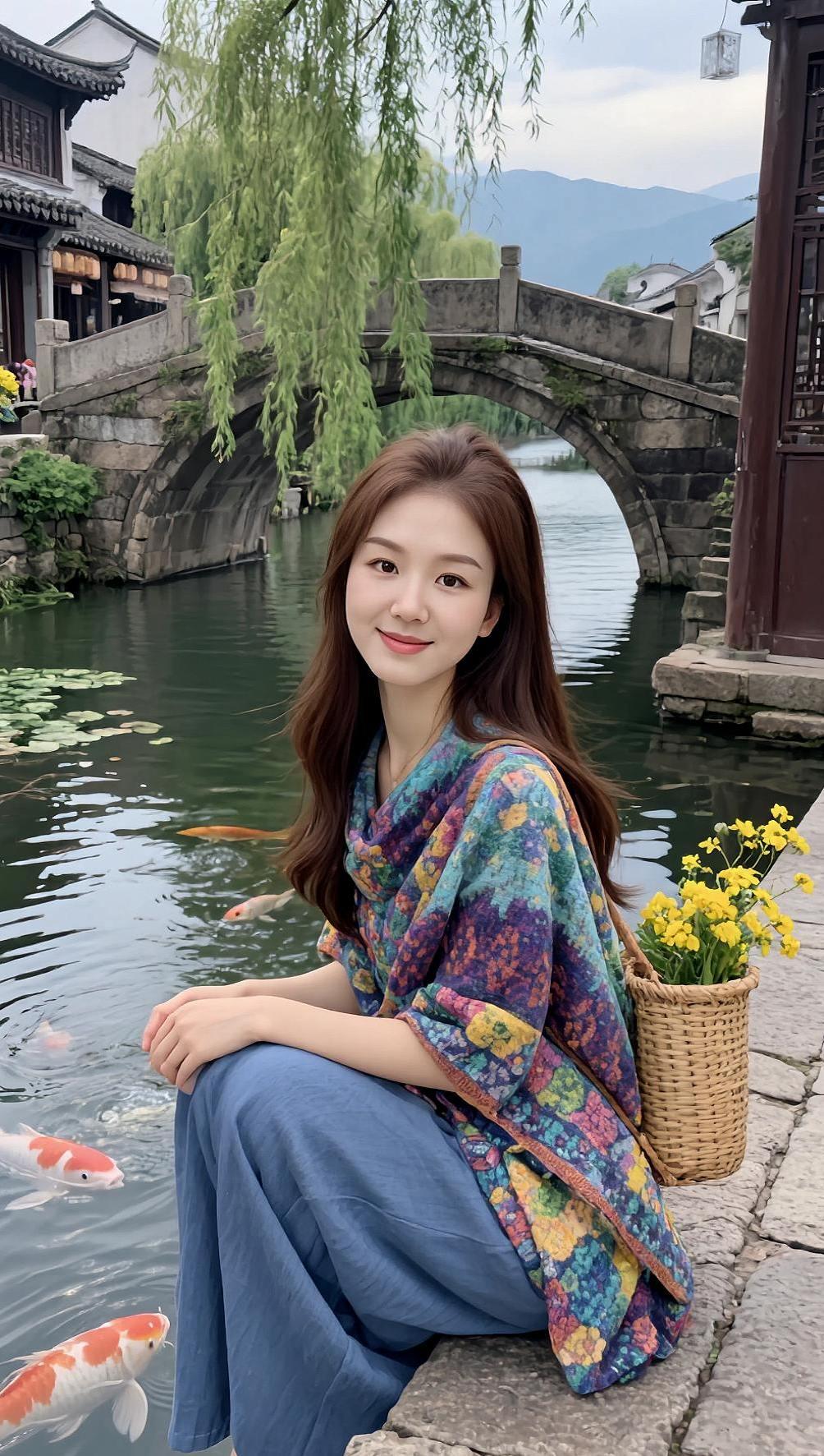 AI水乡氛围感照抖音ai创作