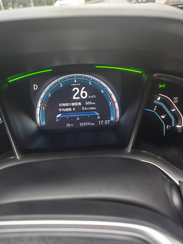 思域油耗不懂了大家有没有发现思域加油加满后显示的可持续行驶的里程数是虚的？今天